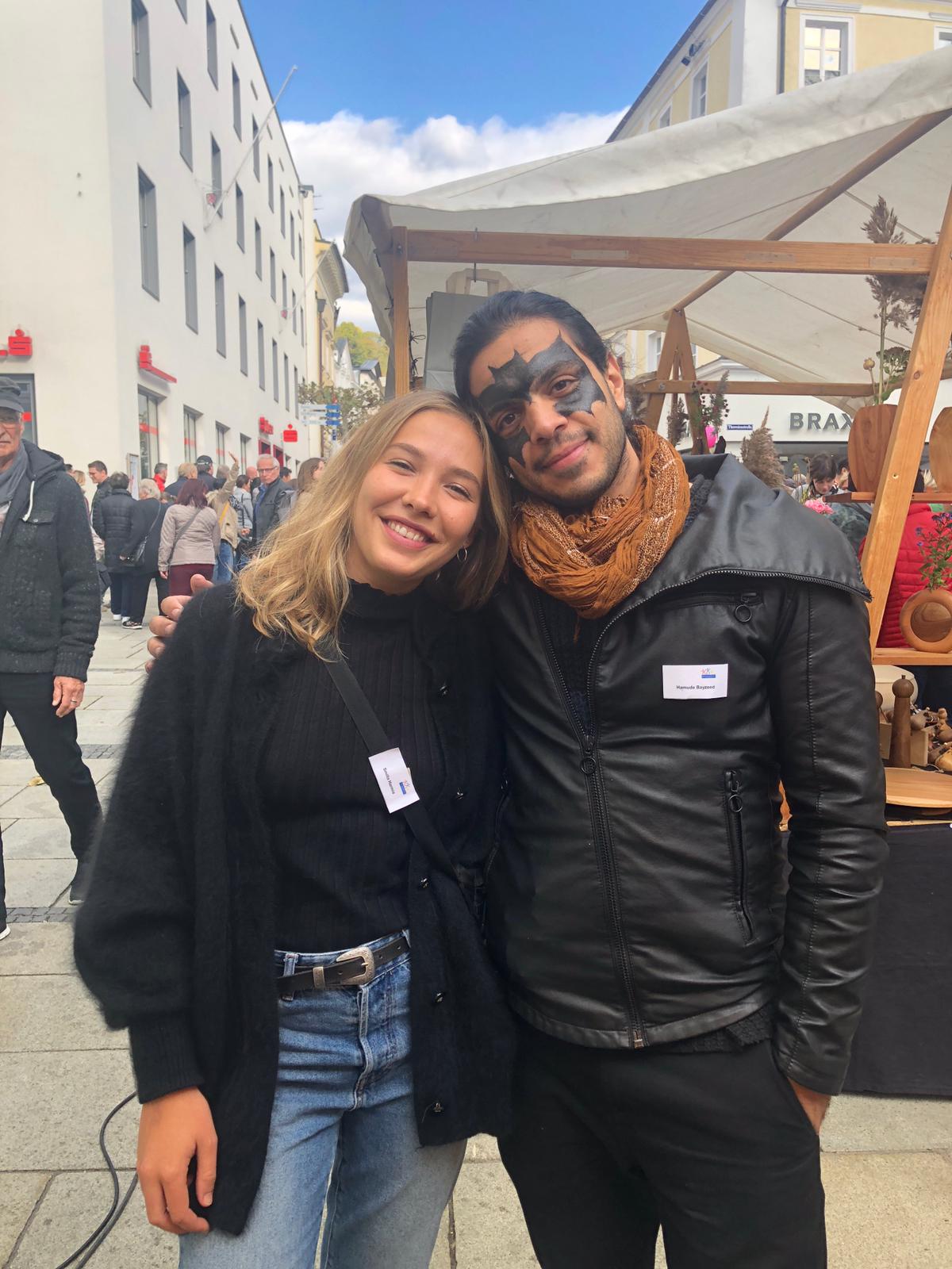 Kinderschminken auf dem Passauer Herbstmarkt 2018